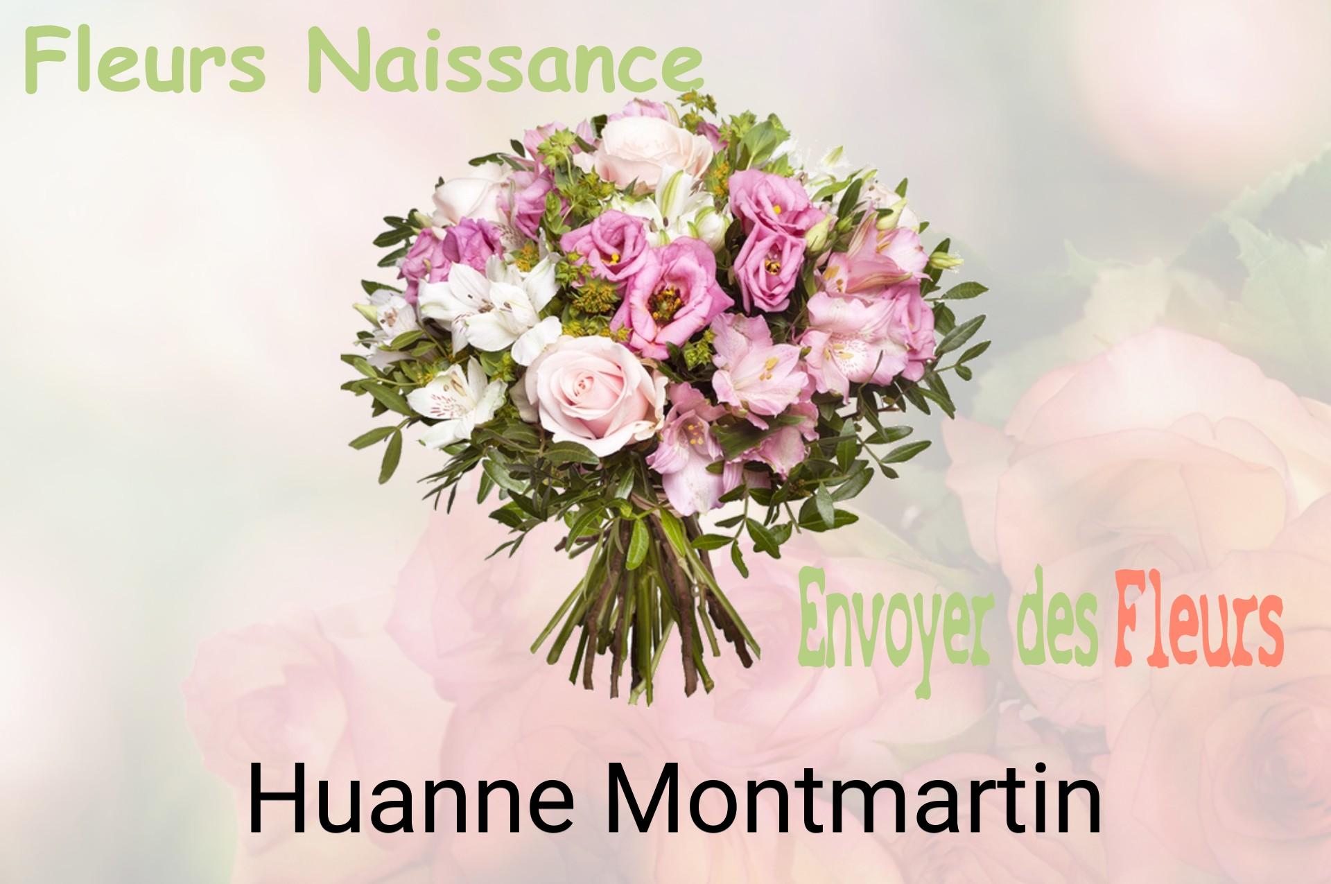 Bouquet de fleurs de naissance livré à Huanne-Montmartin