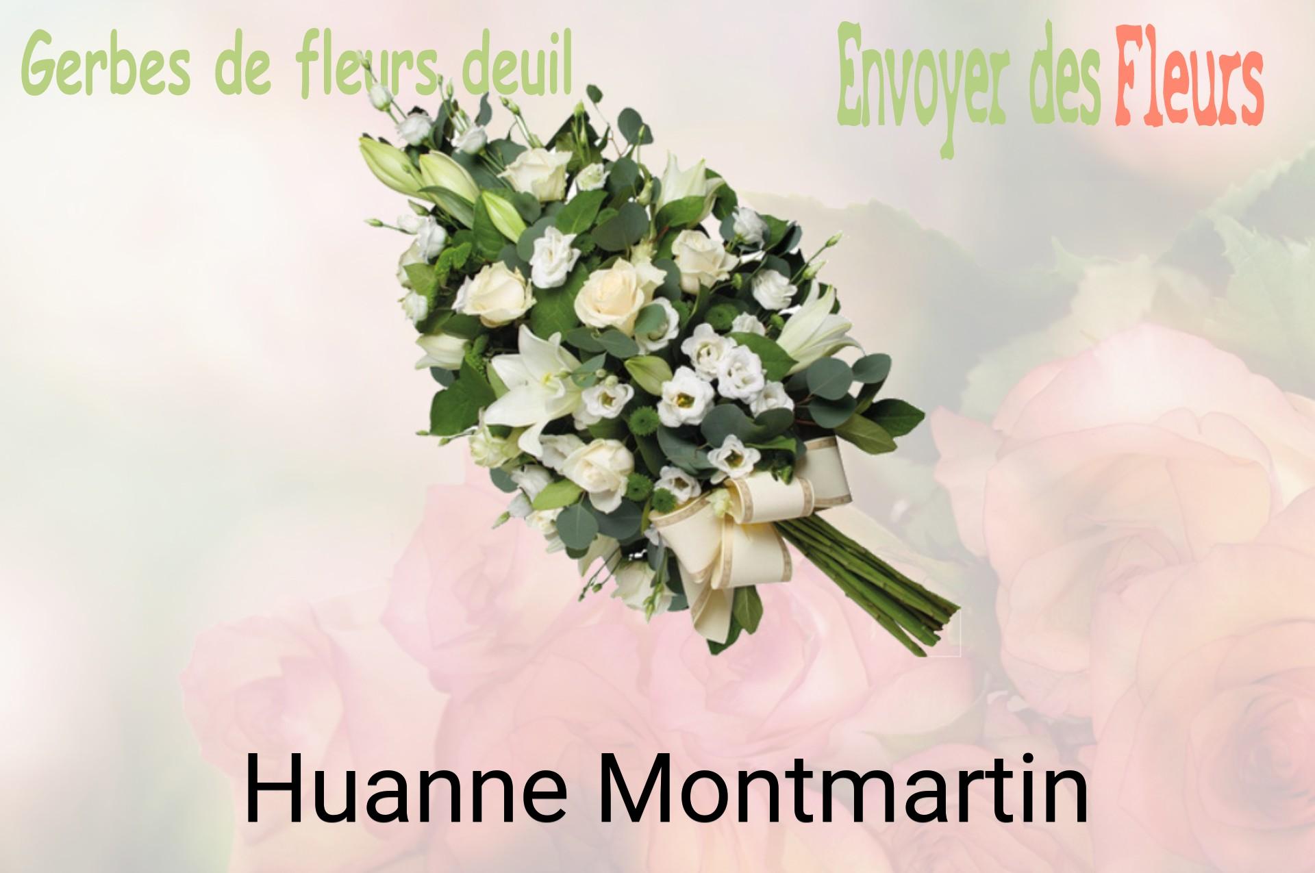Gerbe de fleurs de deuil livrée à Huanne-Montmartin